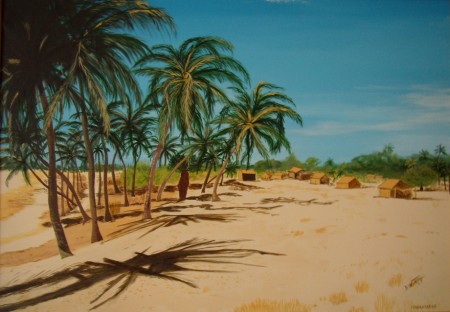 Village à Madagascar 70x50  (non disponible)